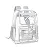 Transparent Backpack Transparent Storage Bag Students Bookbag Pocket Storage Bag Clear Beach Bag Work School