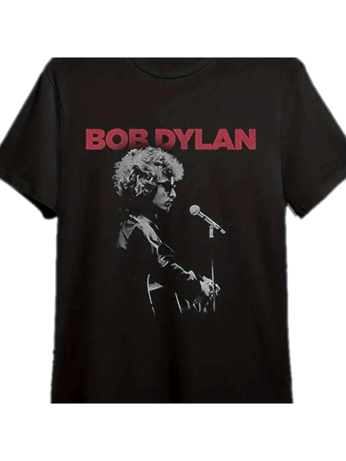 Bob Dylan graphic print Tshirt 100 cotton crew neck mens allseason versatile pure cotton couple streetwear top S