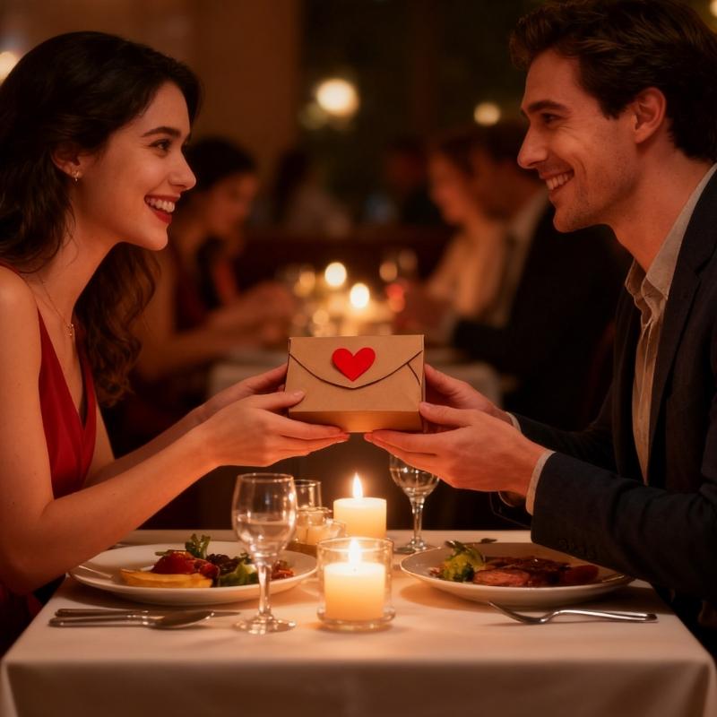 Romance Heart Shape Paper Gift Box for Valentine's Day Presents with Easy Heart Clasp Design Gift Wrap Box