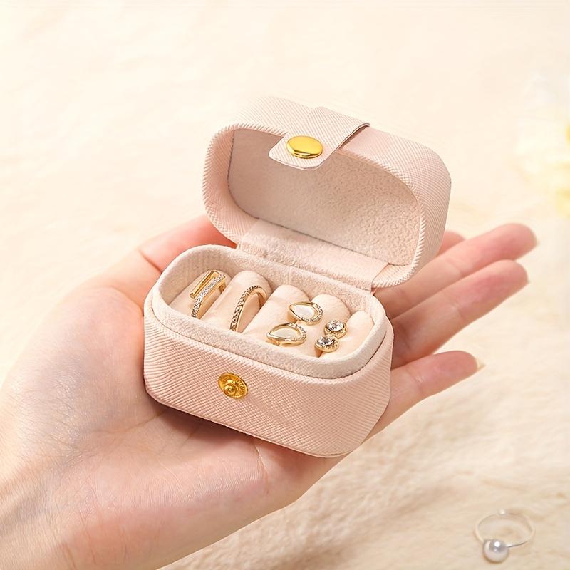 Travel Jewelry Ring Case,Small Jewelry Ring Box,Ring Holder,Mini Travel Jewelry Case Portable Ring Storage Case for Travel