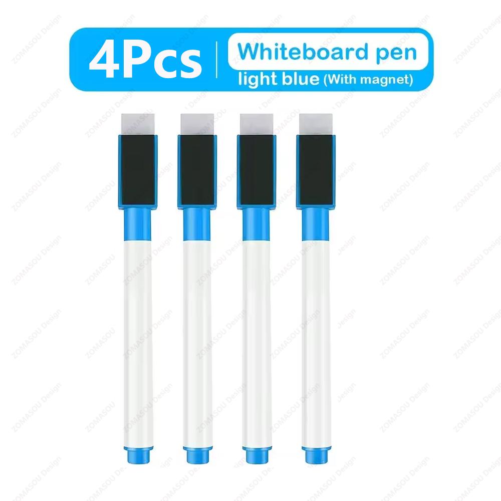 48-1Pcs Magnetic Erasable Whiteboard Pen Color Options Numbering Stationery Office Teaching Supplies for Student Blackboard Note
