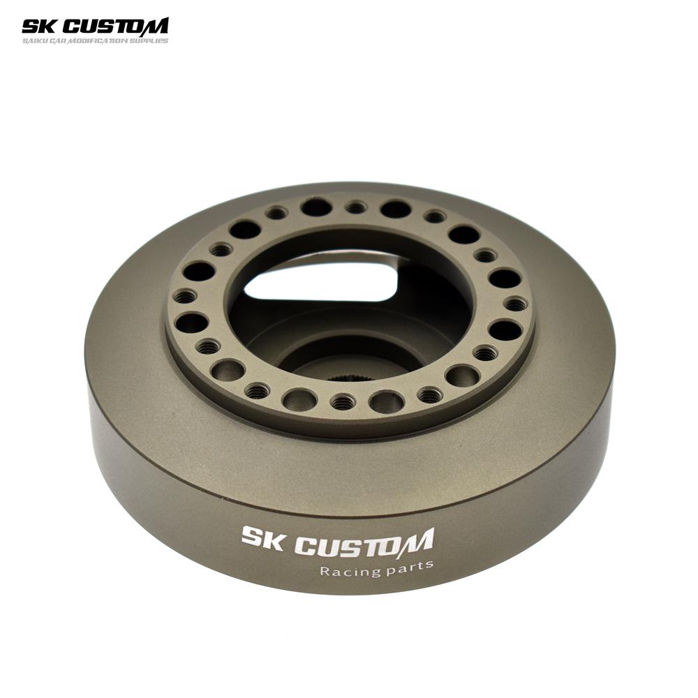 For MINI R55 R56 R57 R58 R59 R60 R61 Aluminum Alloy Steering Wheel Short Hub Adapter Aluminum Alloy Steering Wheel Base Boss Hub золотой