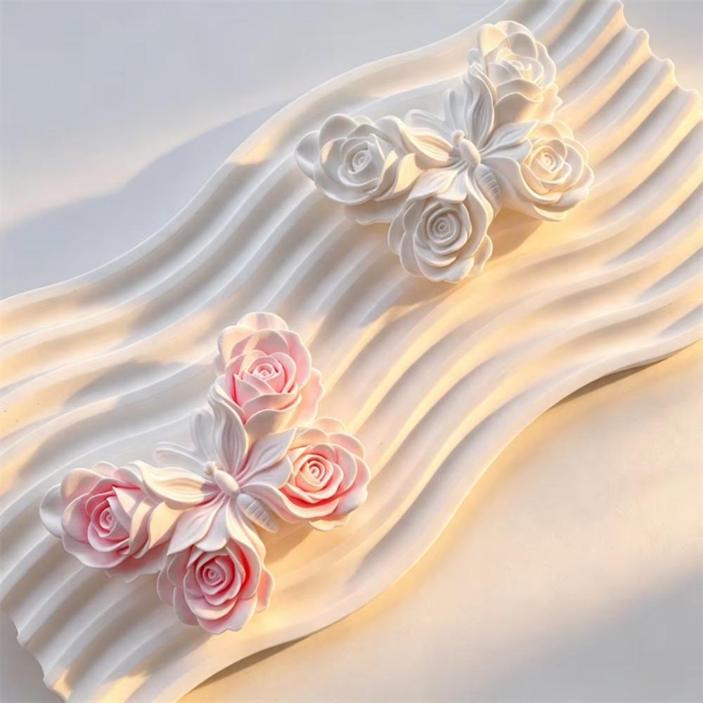 1pc Butterfly-Shaped Silicone Candle Mold DIY Rose Butterfly Mold Aroma Candle Plaster