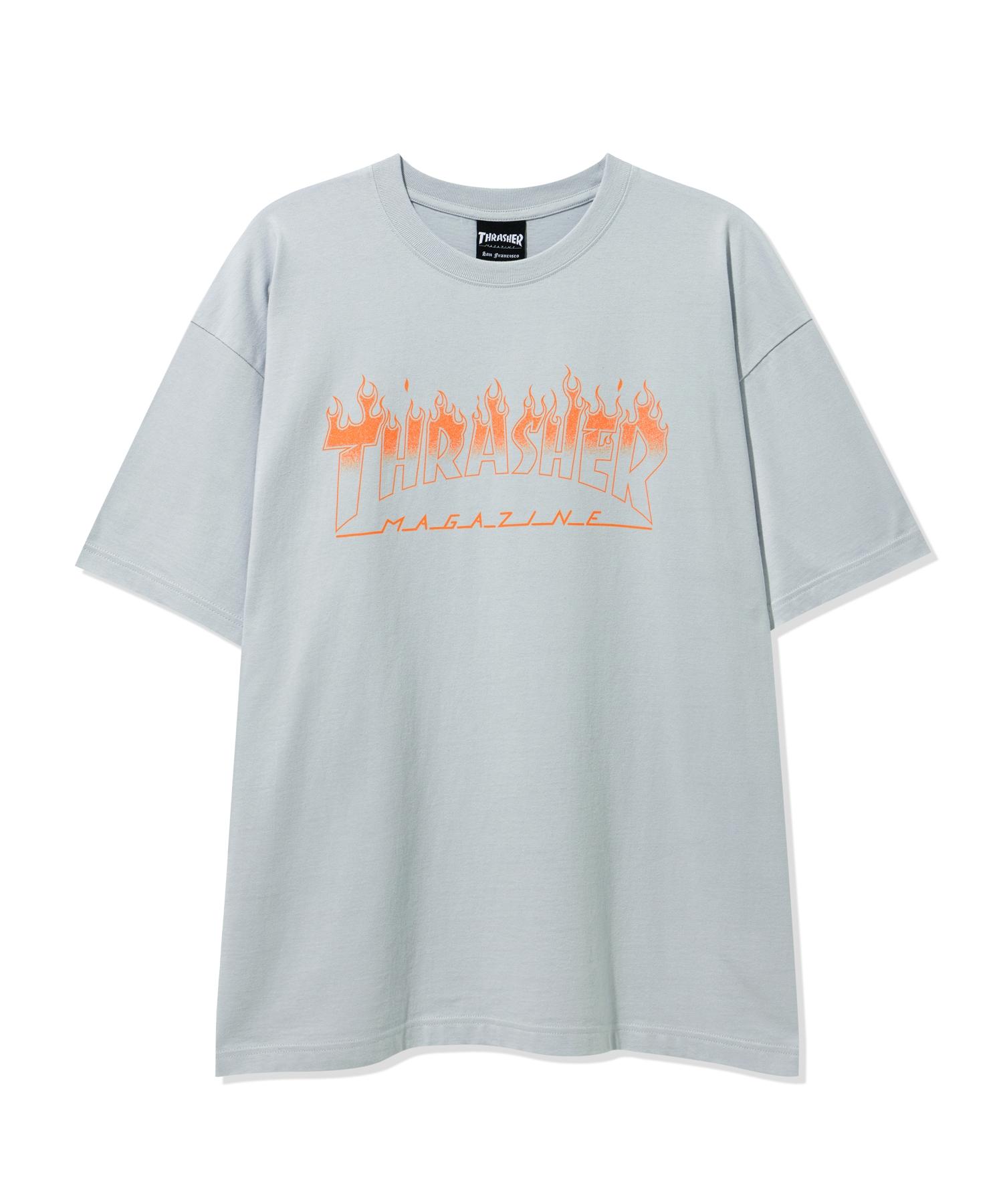 Treasure Gradient Flame Short Sleeve T-Shirt Sky Blue M