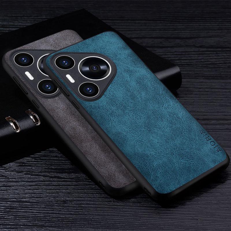 

Премиальный чехол для телефона из искусственной кожи для HUAWEI Pura 70 Pro Plus, устойчивый к царапинам однотонный чехол для pura 70 pro plus, накидка Funda