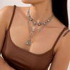 Bohemian Turquoise Chain Choker Vintage Clavicle Chain Multi Layer Necklace  Jewelry Gift