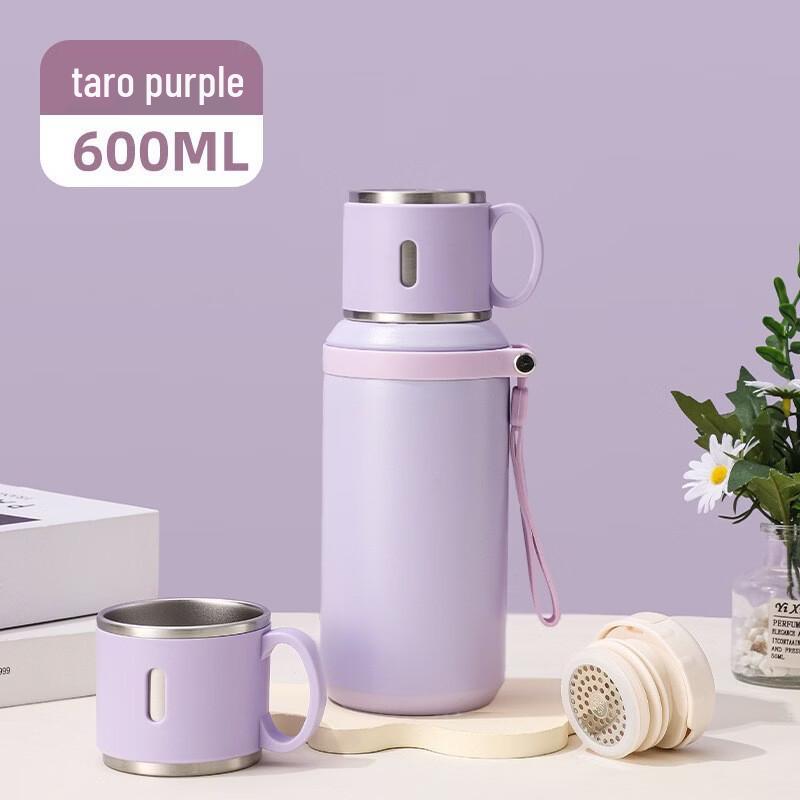 Shang Qi Double Lid Stainless Steel Sports Travel Bottle