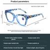 New Fashionable Leopard-Print Anti-blue Light Reading Glasses Men's and Women's Oversized Cat-Eye HD Presbyopia Glasses