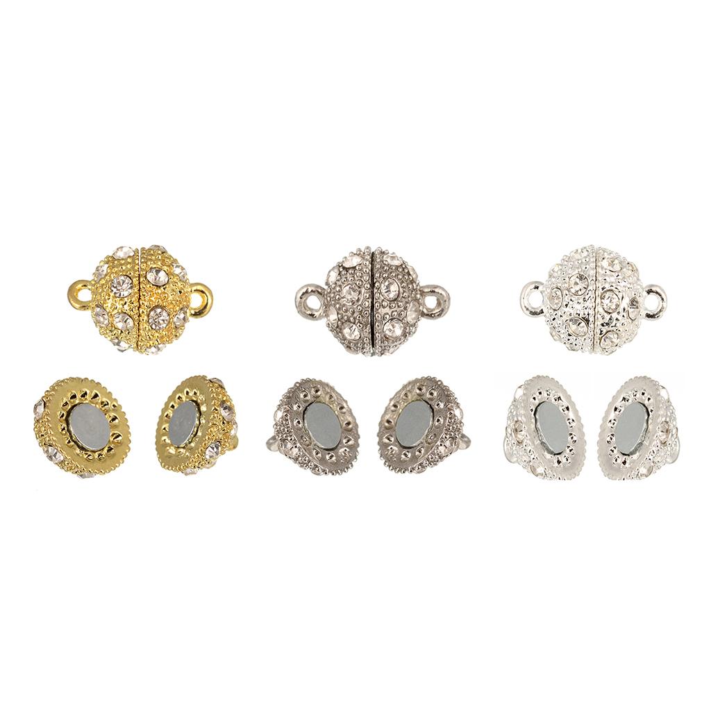 5 Stück/Lot Kristallstarke Magnetverschlüsse für Halsketten und Armbänder, Schnallen, Hakenverschlüsse, Endverschlüsse, Verbindungsstücke für die Schmuckherstellung