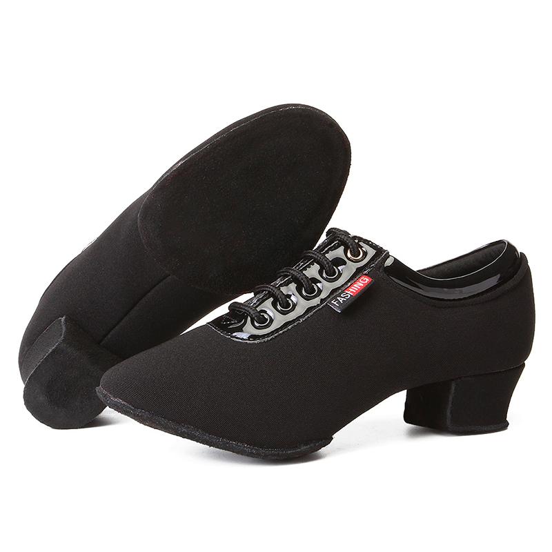 Fashion Women Latin Dance Shoes Teacher Shoes Middle Heel Jazz Square Dance Shoes Latin Dance