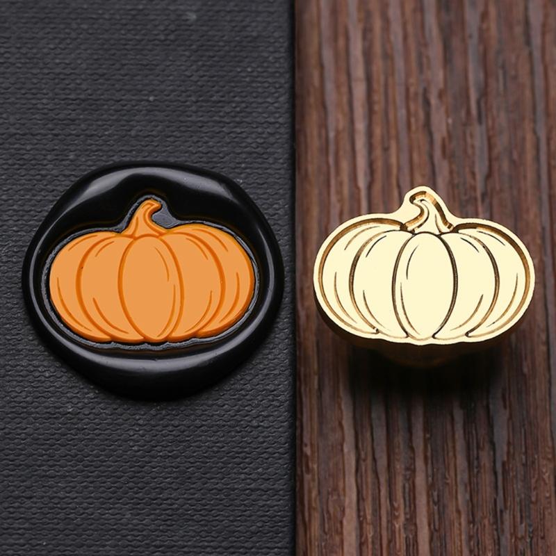 Pumpkins Sealing Wax Stamp Halloween Series Wax Seal Stamp Brass Head Seal Stamp for Scrapbooking Invitations Decoration