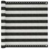 Balcony Privacy Screen HDPE 90 x 300 cm Anthracite and White