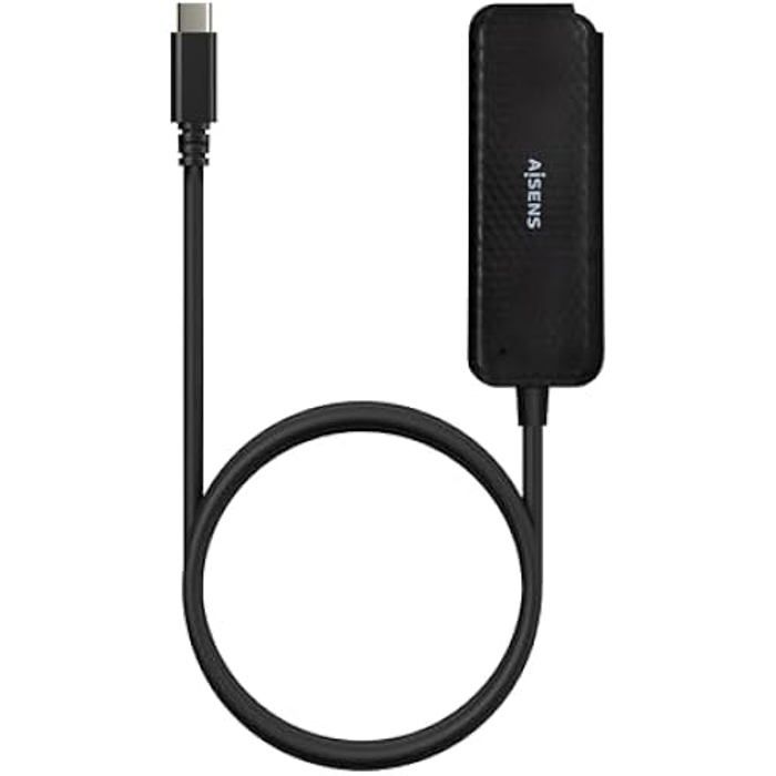 AISENS A109-0716 Hub USB 3.1 USB-C, USB-C/M-4X type A/H, noir, 60 cm
