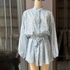 In Stock: Summer 2025 European & American Floral Tie-Up Slim Short Dress