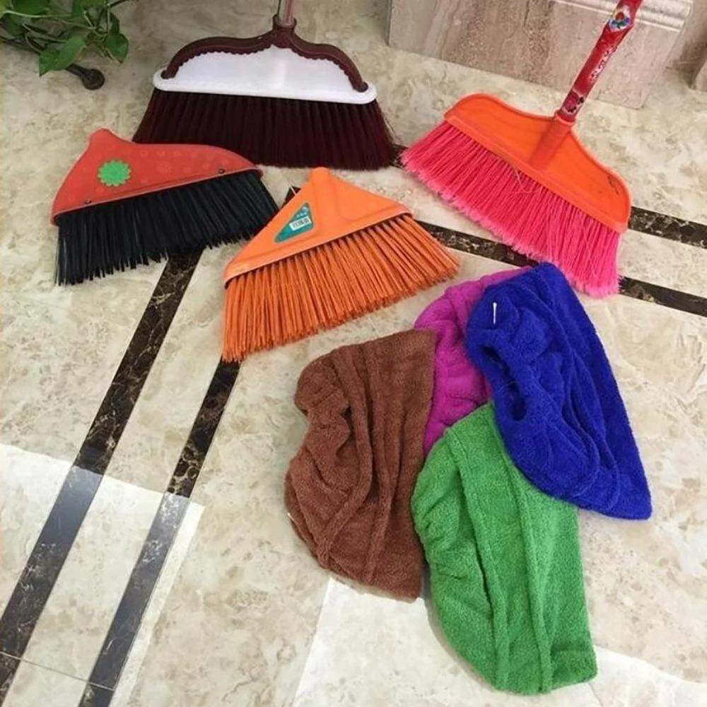 6PCS Coral Velvet Multi Function Broom Cover Eco-Friendly Floor Mop Cover  Bathroom
