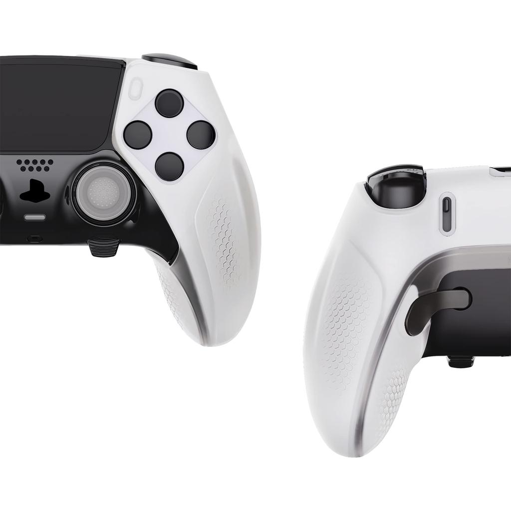 PlayVital Ninja Edition Open Design Silicone Cover Skin for PS5 Edge Ergonomic Protective Soft Rubber Case with Thumb Grip Caps for PS5 Edge Wireless