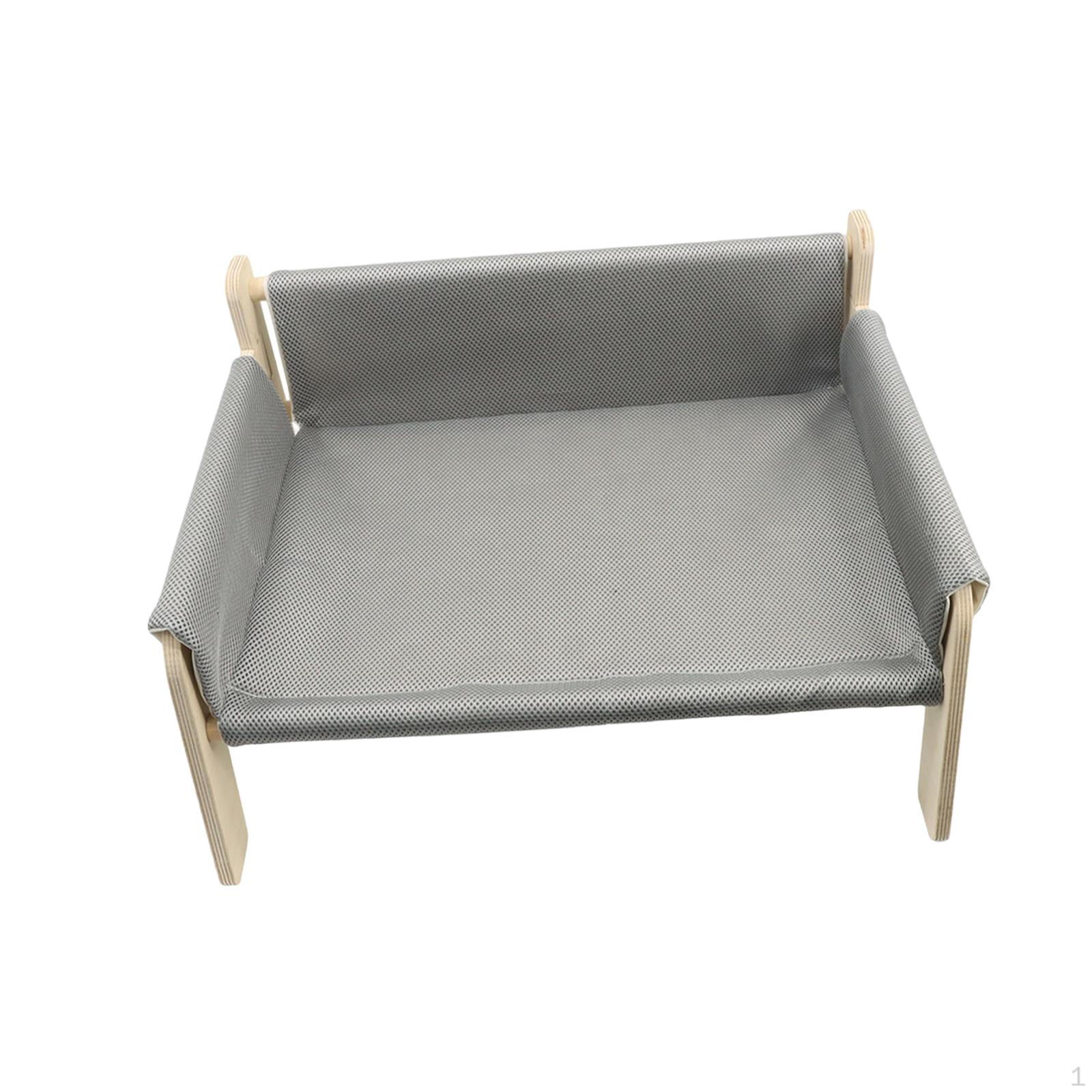 

Cat Bed with Elevated Design for Small Pets And Rabbits серый