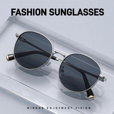 Nuevas Gafas de Sol Redondas de Moda con Protección UV400 Gafas Premium con Protección UV para Hombres y Mujeres Tendencias de Estilo Urbano