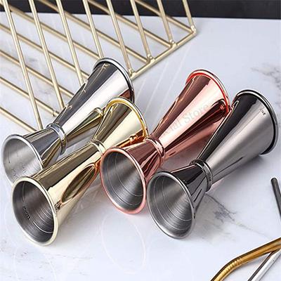 30/60ml Stainless Steel Cocktail Bar Jigger Japanese Double Oz Spirit Measuring Cup Bar Tools Kitchen Party Club Drink Markings