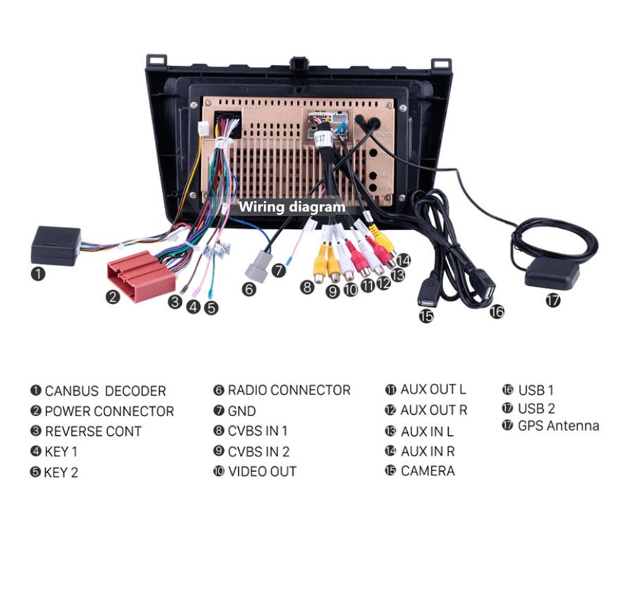 Mazda 6 navigation all-in-one machine 08-12-9 inch high configuration