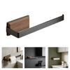 Walnuts Wood Wall Mounted Paper Towel Holder Space Saving Kitchen Roll Stand For Kitchen Storage Organizers