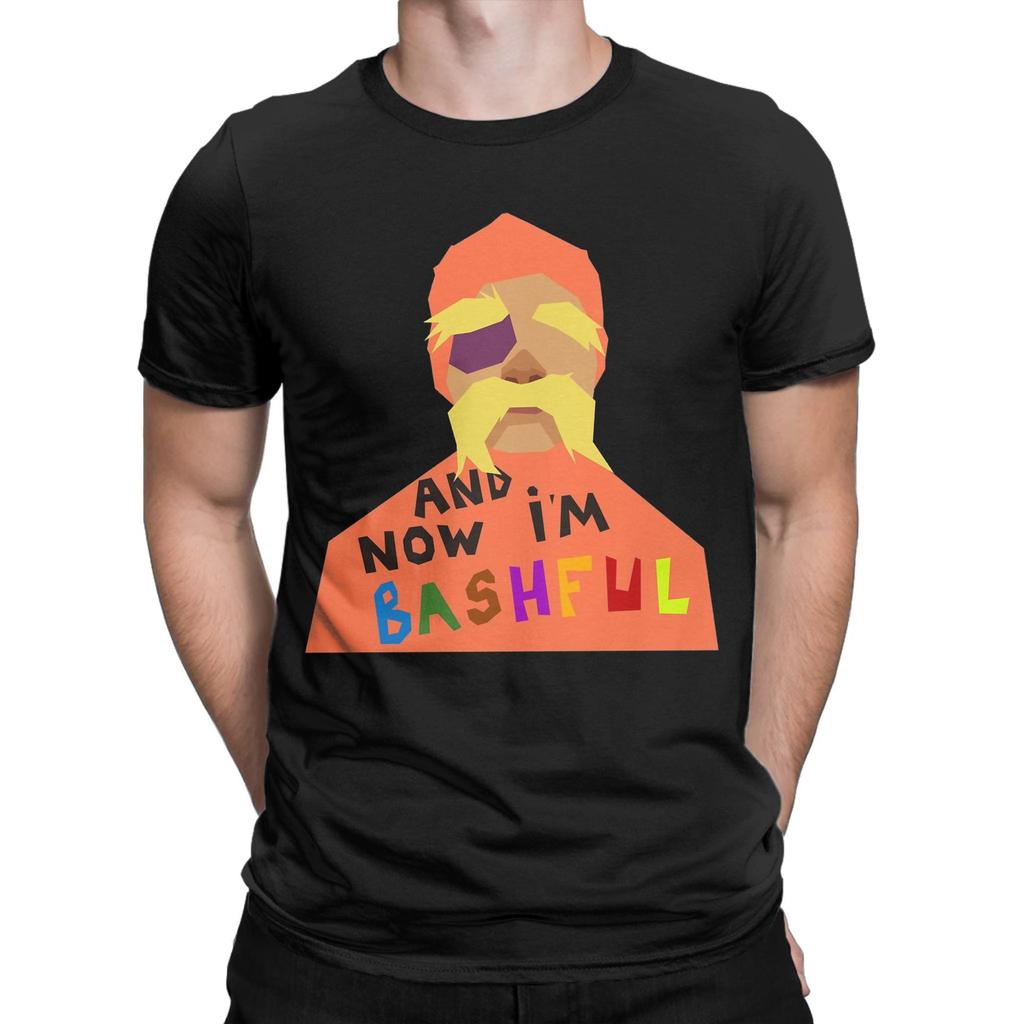 Humor Lorax und Jetzt bin ich schüchtern Ashby T-Shirts Herren Rundhals Baumwoll-T-Shirt Kurzarm-Tees Geschenkidee Tops
