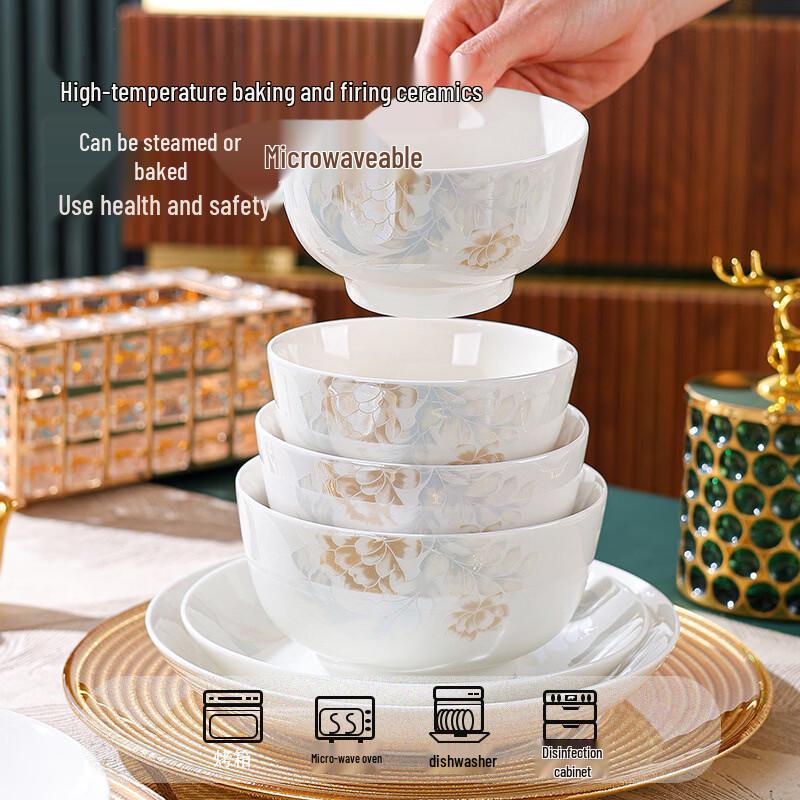 Aishangla Qingya White Ceramic Dinnerware