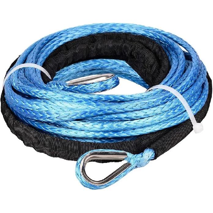 6mm*30m Synthetic Winch Rope Extension Rock Guard For 4X4 Off-Road Recovery Car ATV UTV Snow Plow