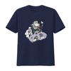 Ben Davis T shirt Mens  Classic Car Gorilla Print Cotton White Small vintage Washed Stretched Comfortable Casual