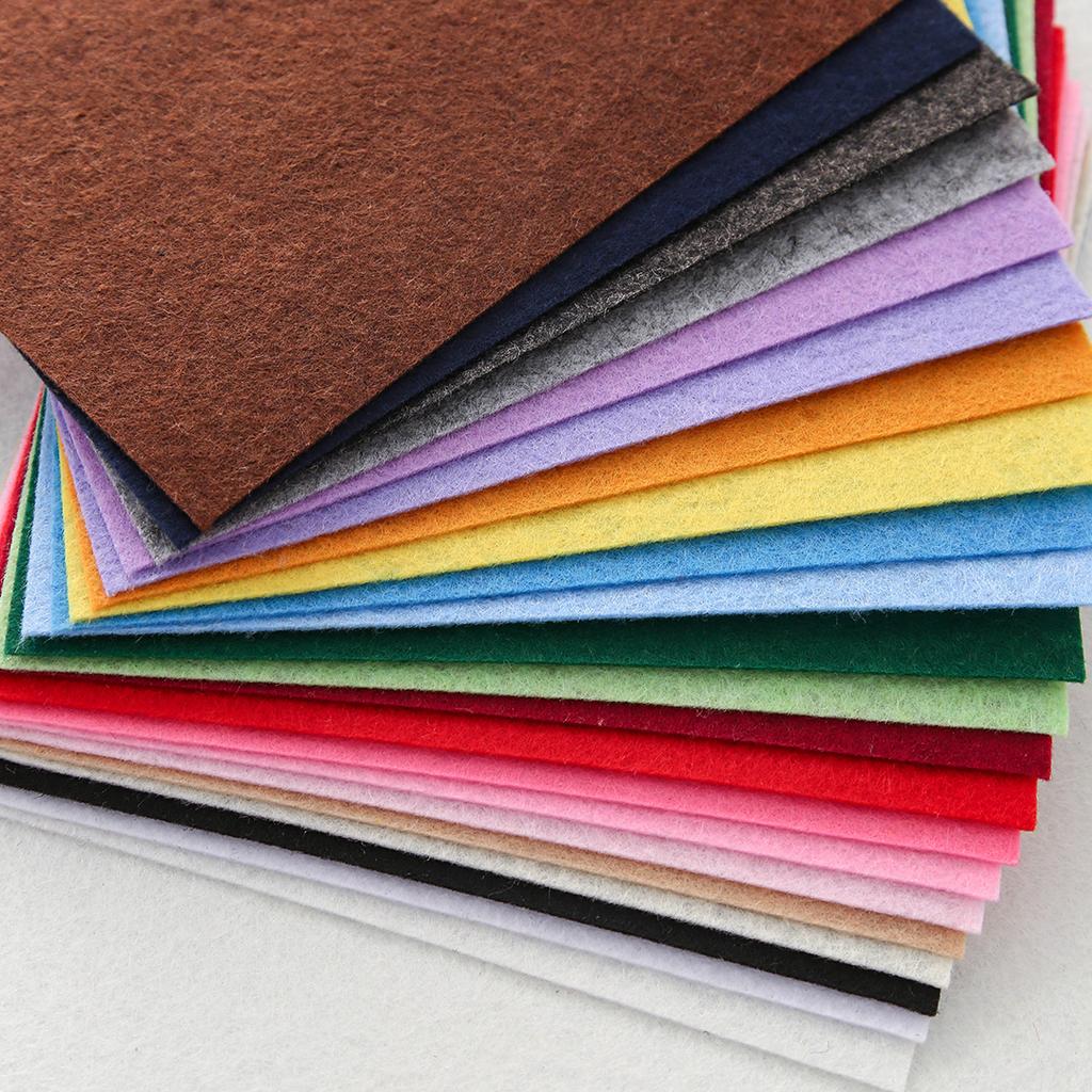 1mm Non-Woven Fabric Mixed Color DIY Handmade Paper Cutting Felt Cloth For Kindergarten Scrapbooking Doll Home DecorationTJ10300