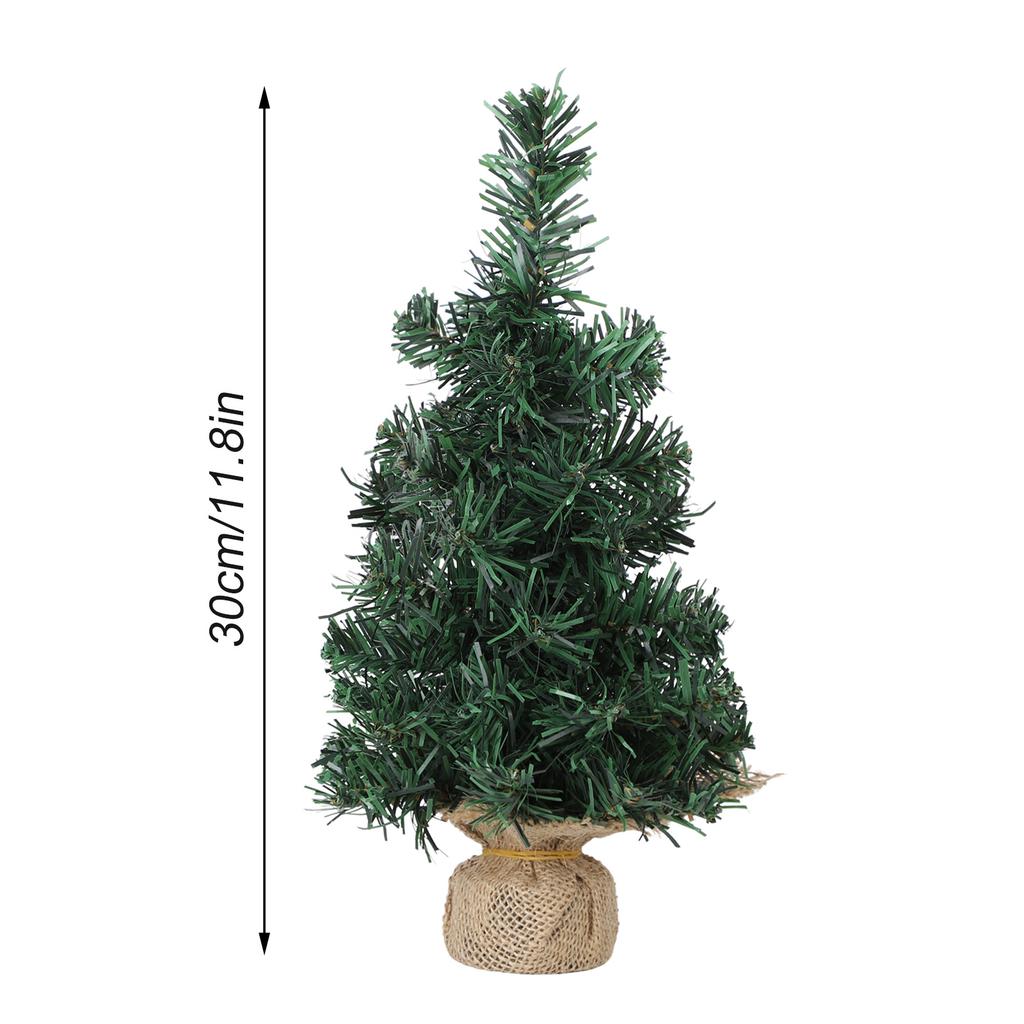Artificial Xmas Tree 30cm Miniature Xmas Tree Window Sill Desktop Mantel Decoration
