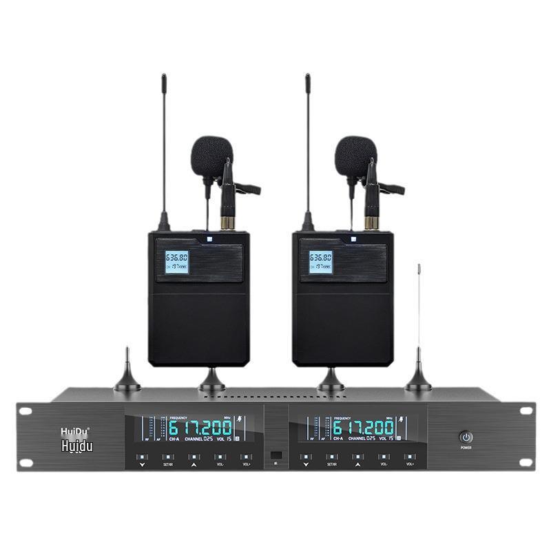 HuiDu U-06 Professional True Diversity Wireless Microphone for Conference and Singing