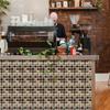 Self-Adhesive Mosaic Tile Stickers Waterproof Home Kitchen Wall Decal Decoration