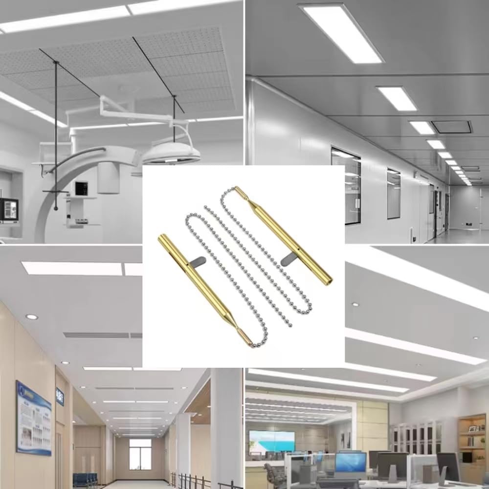 Lighting fixture installation guide Lighting guide Lighting fixture installation tool with ball chain