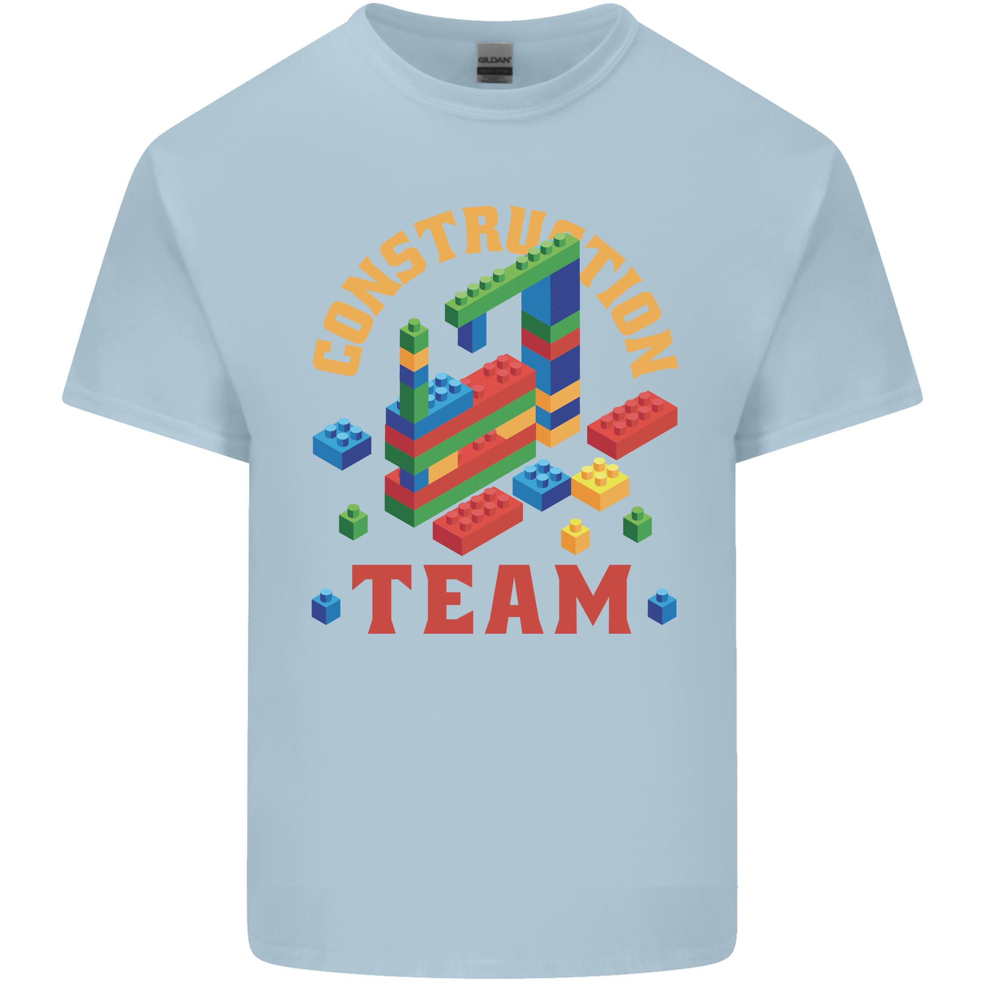 Construction Funny Building Blocks Bricks Unisexs Light Cotton TShirt S