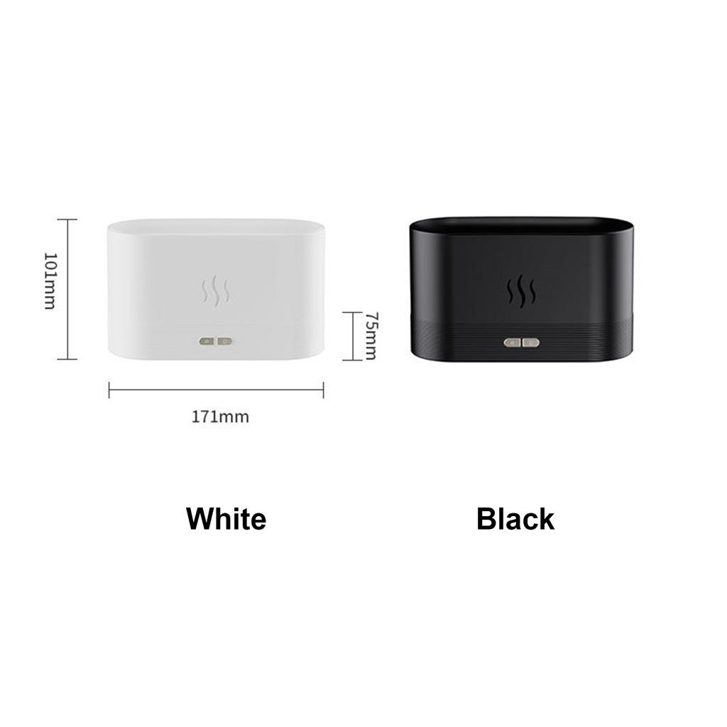 Diffusore di aromi Nebbia di fiamma Umidificatore Deodorante per ambienti Diffusore di oli essenziali Luce notturna per la casa