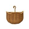 Woven Design Woven Storage Basket Plastic Fruit Vegetable Holder Wall Hanging Basket  for Kitchen