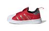 Originals SUPERSTAR 360 Confortables Résistantes à l'abrasion Basse Tige Chaussures de Skateboard Rouge Blanc Bébé et Jeune Enfant GX6338