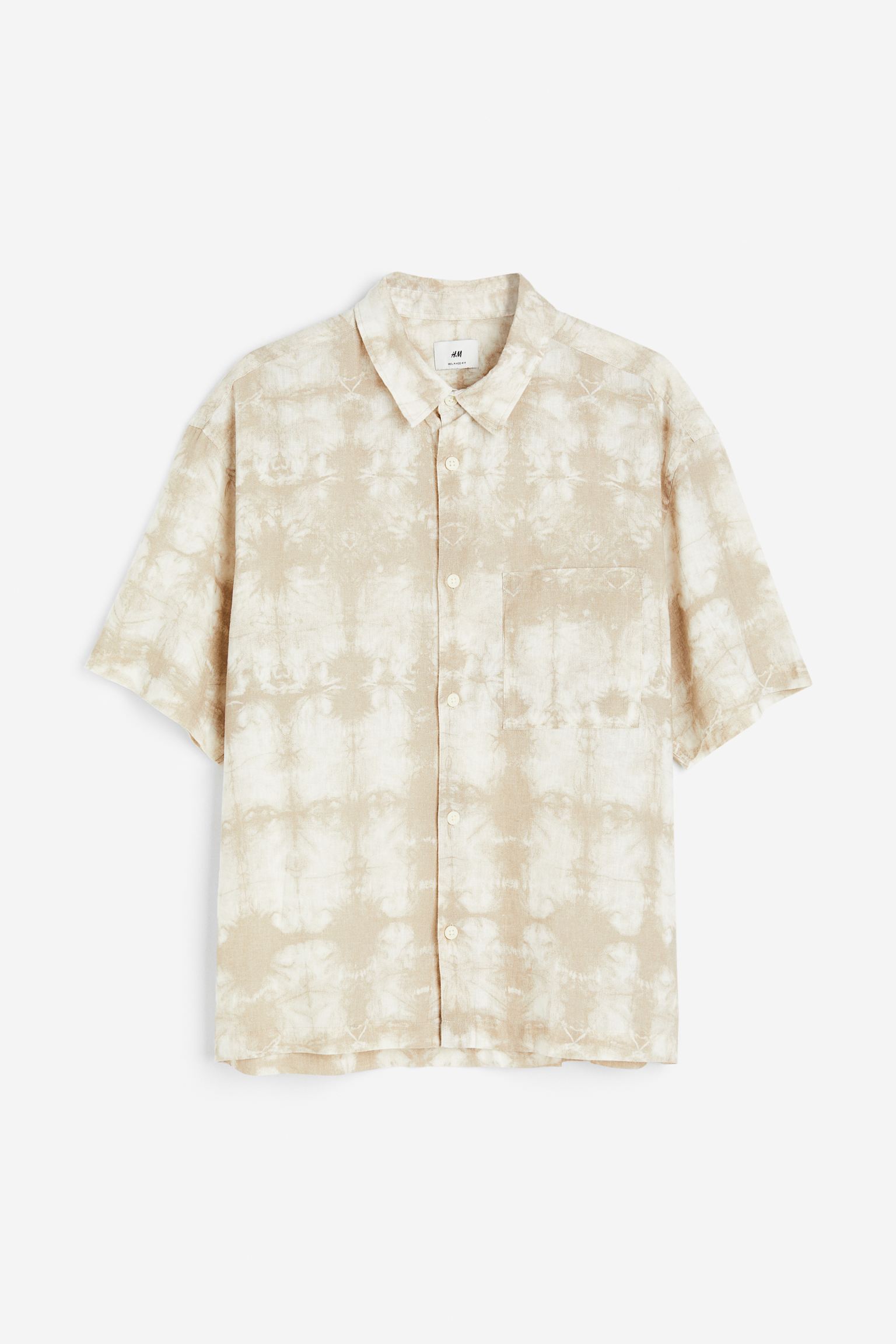 

Relaxed Fit Short-sleeved linen-blend shirt