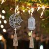 Silicone Crafting Mold Moon and Star Pendant Making Molds Silicone Crafting Supply Eid Theme for Jewelry and Home Decors