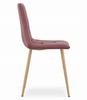 Kara Chair - Pink Velvet / Wood Color Legs X 4