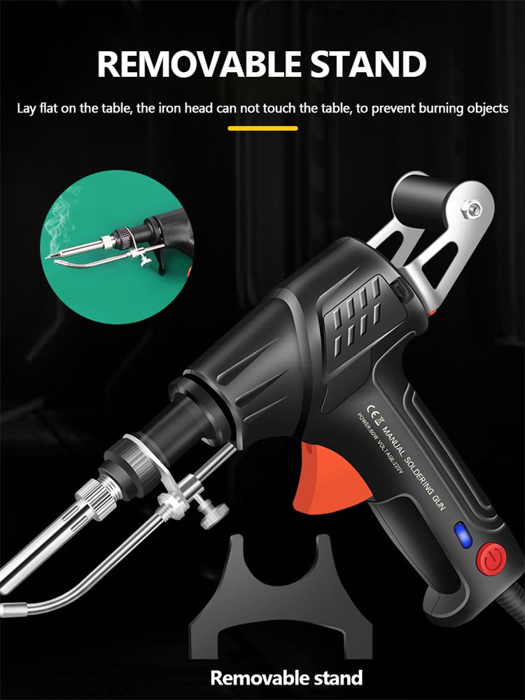 סט מלחם רב-תכליתי ואקדח הלחמה, מלחם ידני, מרתך תעשייתי, כלי ריתוך בלייזר, 110V/220V, מחומם פנימית