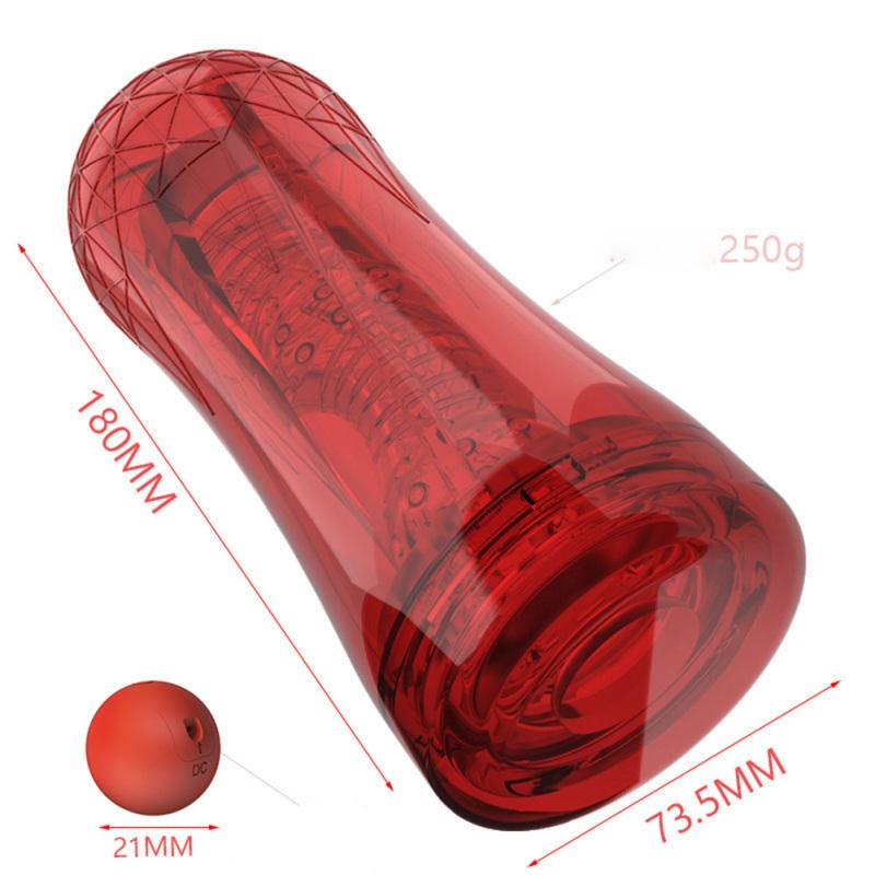Men Transparent Silicone Aircraft Cup Male Masturbation Device Masturbators Cup Adults Sex Toys For