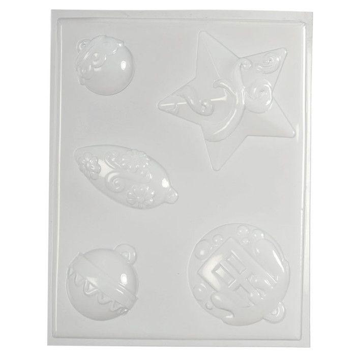 Moule thermoformé - GRAINE CRÉATIVE - Décoration de Noël - PVC alimentaire - Résistant au gel - Multicolore