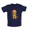 Labrador Dourado de Natal - Camiseta / Macacão Unisex para Bebês e Crianças Meninos Meninas - Cão Lab Cães