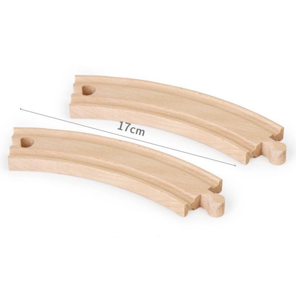 New Wooden Train Track Adapter Rail Building Block Connector Compatible All Brand Wood Railway Wooden Train Track Accessories