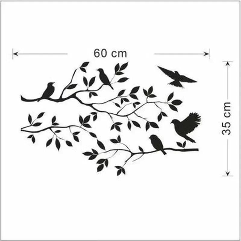 

Bird Branch Wall Stickers Tree Leaf Decorative Vinyl For Children s Home Decor Living Room Stickers On The Wall Accessories