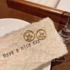 Korean micro-inlaid zircon star stud earrings women's design sense niche light luxury new earrings fashion temperament earrings