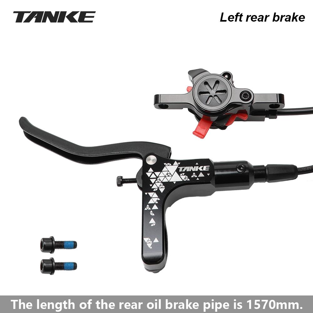 Zestaw hydraulicznych hamulców tarczowych TANKE MTB z tarczami 160mm Zacisk olejowy do roweru górskiego Uchwyt Rower Podwójny tłok hamulec olejowy