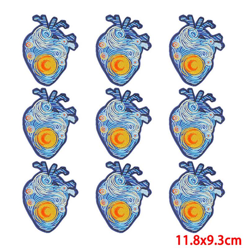 10 teile/los Großhandel Stickerei Patch Eisen Auf Patches Für Kleidung Patches Auf Kleidung Jacken Dekor Applikation Nähen Liefert